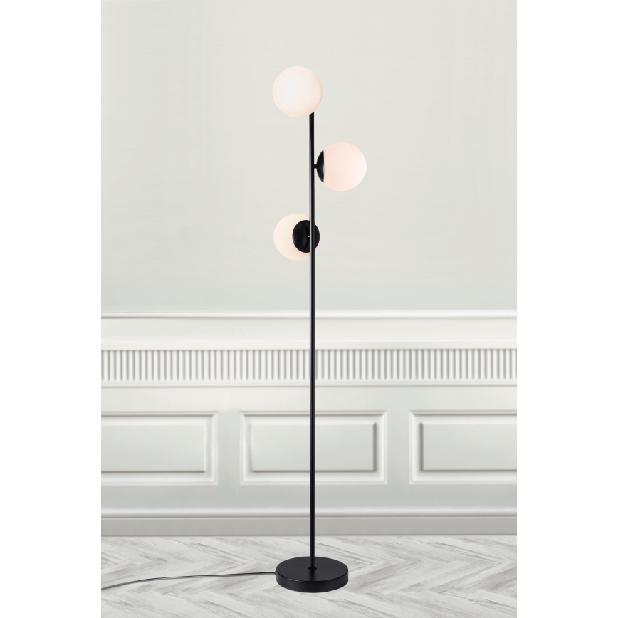 Nordlux - Stojací lampa LILLY 3xE14/25W/230V černá