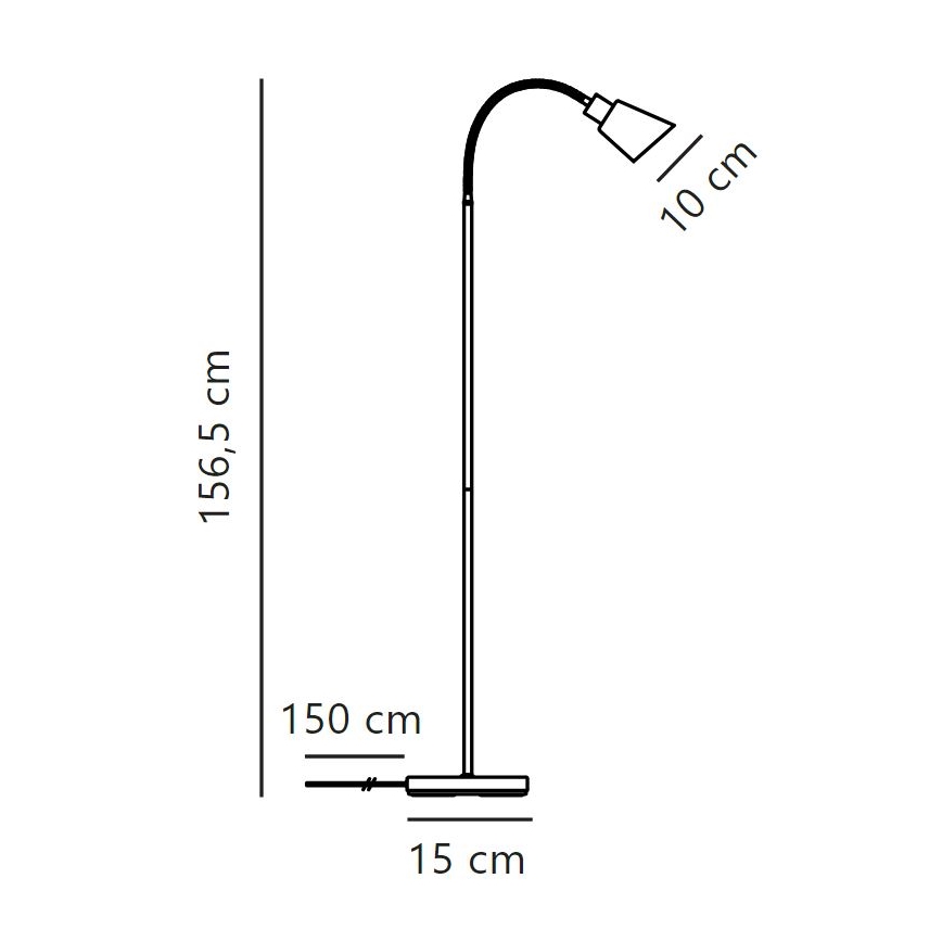 Nordlux - Stojací lampa MOLLI 1xE14/25W/230V