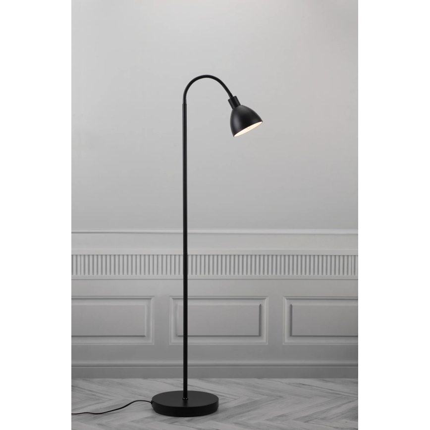 Nordlux - Stojací lampa RAY 1xE14/25W/230V černá 153,5 cm