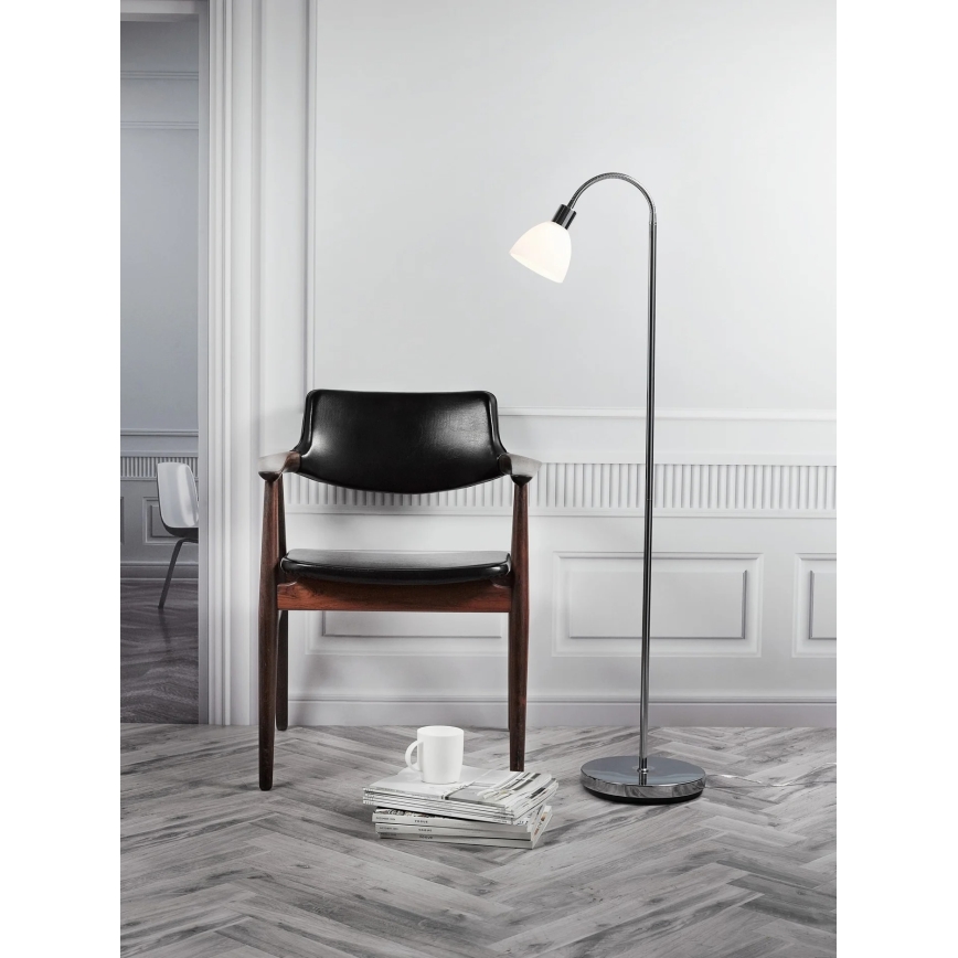 Nordlux - Stojací lampa RAY 1xE14/25W/230V lesklý chrom