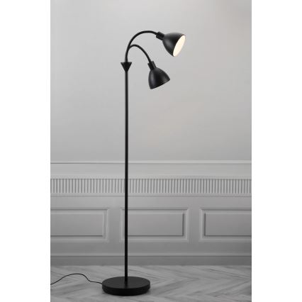 Nordlux - Stojací lampa RAY 2xE14/25W/230V černá