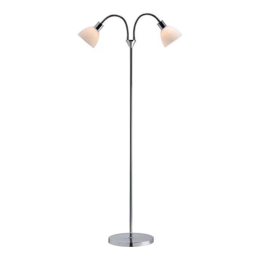 Nordlux - Stojací lampa RAY 2xE14/25W/230V lesklý chrom