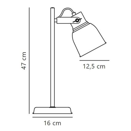 Nordlux - Stolní lampa ADRIAN 1xE27/25W/230V