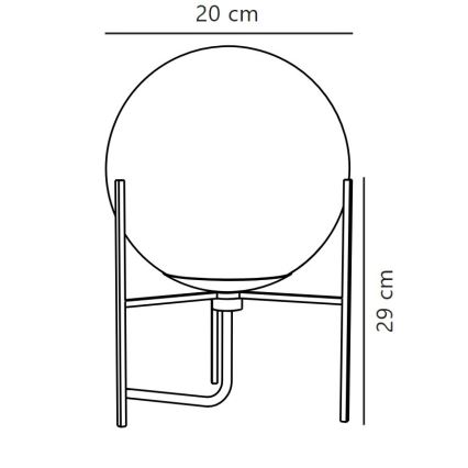 Nordlux - Stolní lampa ALTON 1xE14/15W/230V zlatá