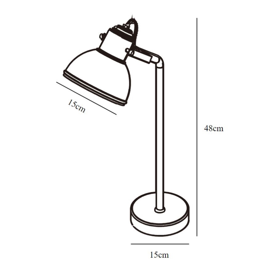 Nordlux - Stolní lampa ASLAK 1xE27/15W/230V