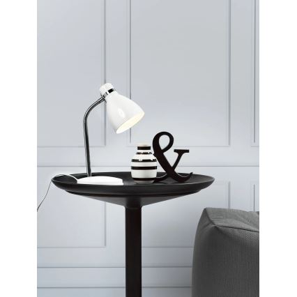 Nordlux - Stolní lampa CYCLONE 1xE14/15W/230V bílá