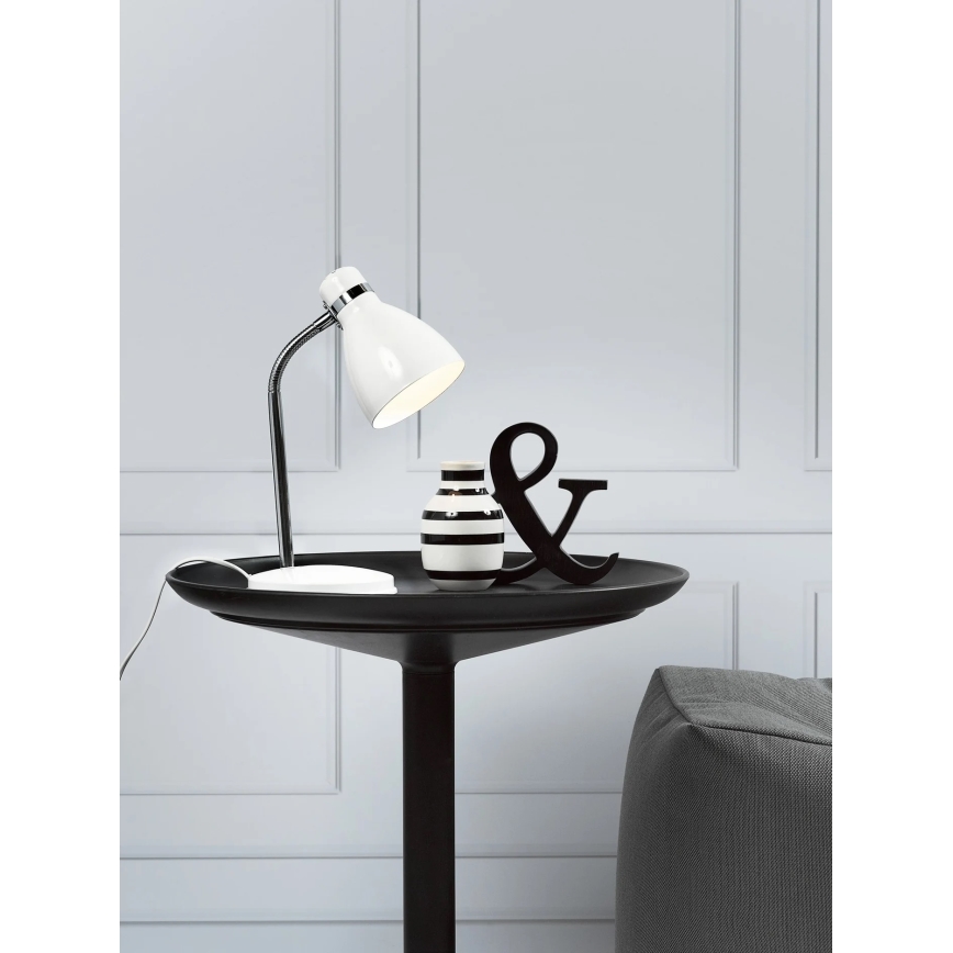 Nordlux - Stolní lampa CYCLONE 1xE14/15W/230V bílá