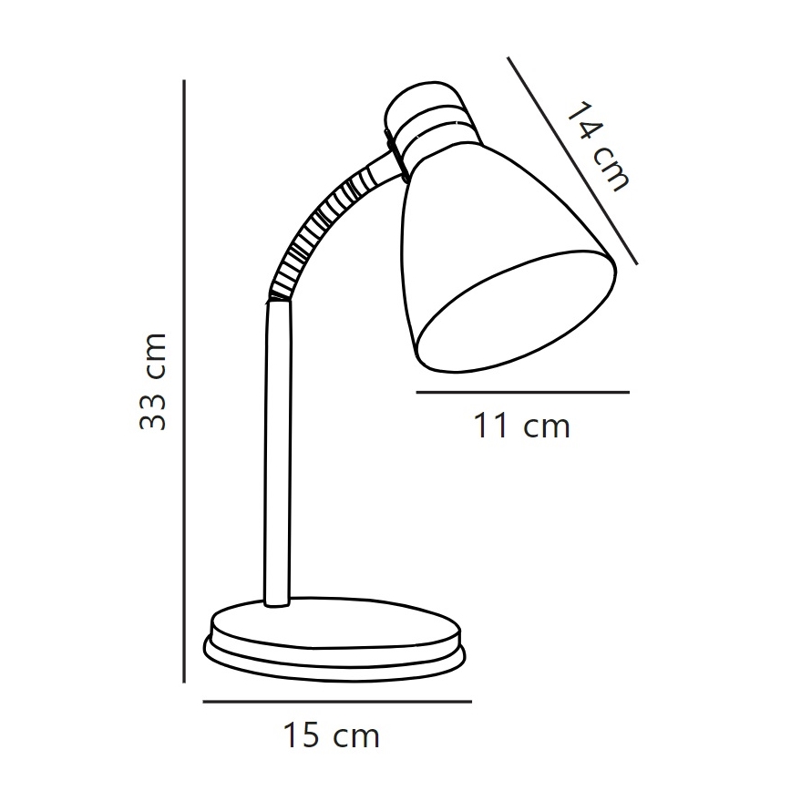 Nordlux - Stolní lampa CYCLONE 1xE14/15W/230V bílá