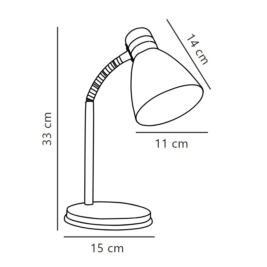 Nordlux - Stolní lampa CYCLONE 1xE14/15W/230V černá