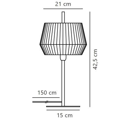 Nordlux - Stolní lampa DICTE 1xE14/40W/230V béžová/černá