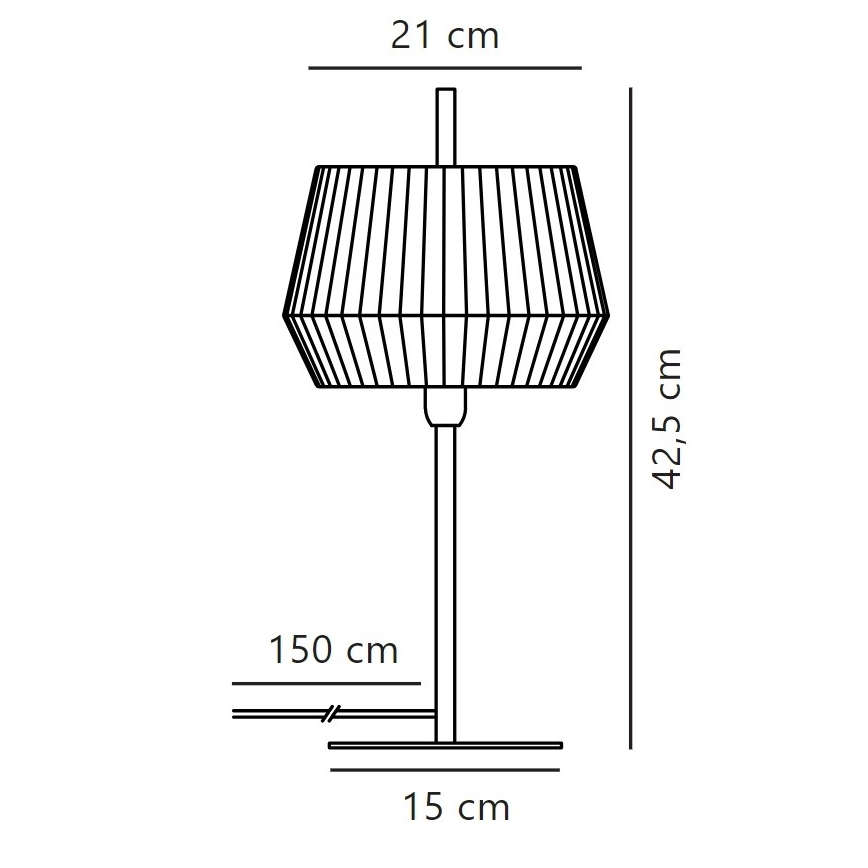 Nordlux - Stolní lampa DICTE 1xE14/40W/230V béžová/černá