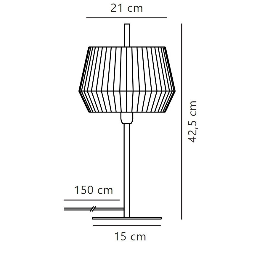 Nordlux - Stolní lampa DICTE 1xE14/40W/230V bílá/černá