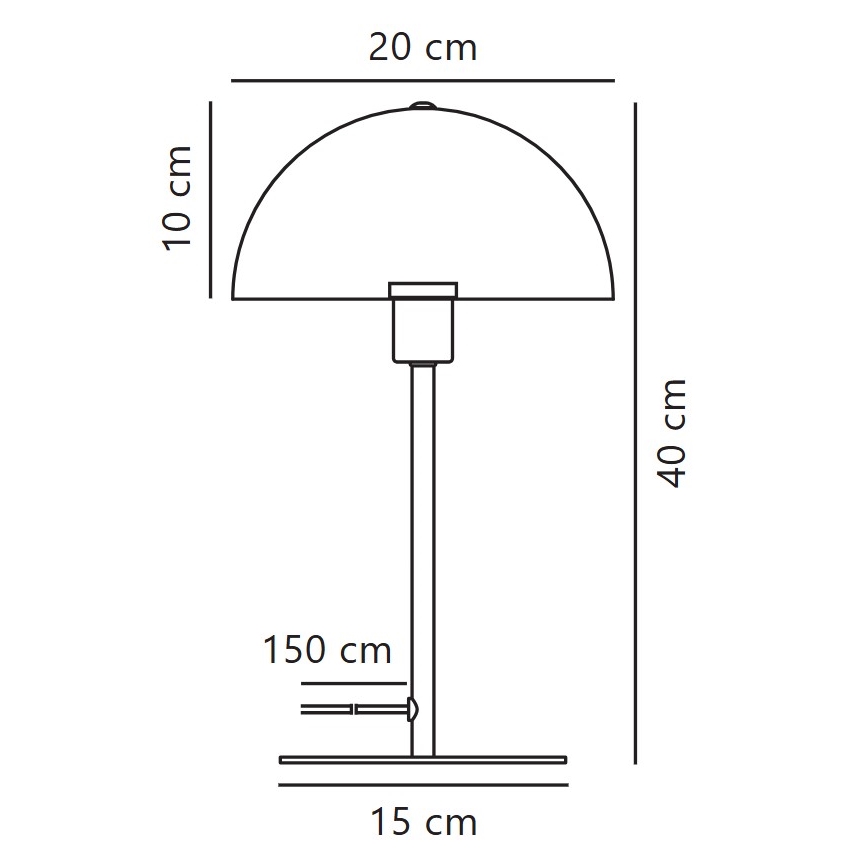 Nordlux - Stolní lampa ELLEN 1xE14/40W/230V bílá