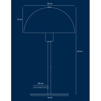Nordlux - Stolní lampa ELLEN 1xE14/40W/230V zlatá/černá
