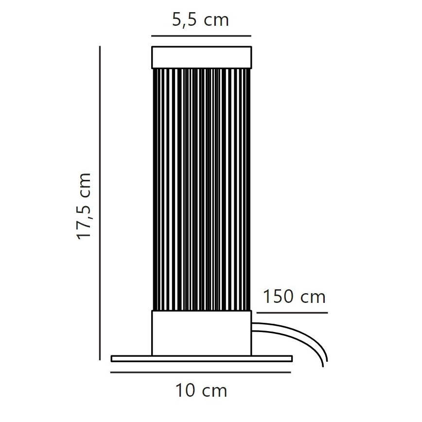 Nordlux - Stolní lampa GALLOWAY 1xE27/40W/230V