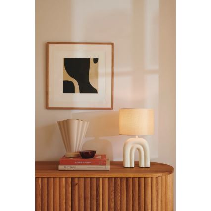 Nordlux - Stolní lampa HAZE 1xE27/40W/230V béžová