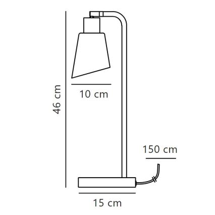 Nordlux - Stolní lampa MOLLI 1xE14/25W/230V