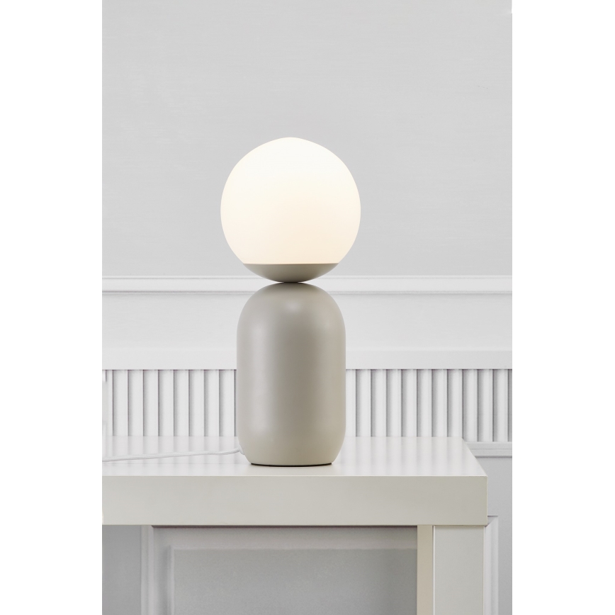 Nordlux - Stolní lampa NOTTI 1xE14/25W/230V šedá