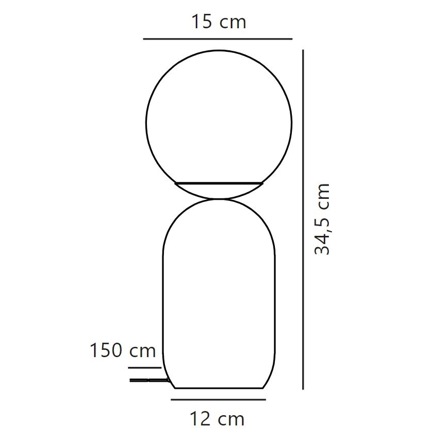 Nordlux - Stolní lampa NOTTI 1xE14/25W/230V šedá