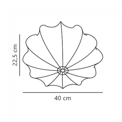 Nordlux - Stropní svítidlo AERON 1xE27/40W/230V pr. 40 cm