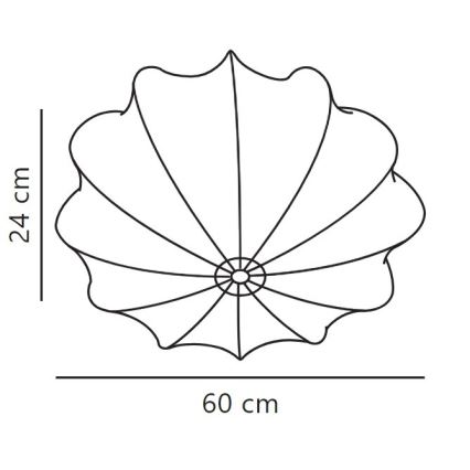 Nordlux - Stropní svítidlo AERON 3xE27/25W/230V pr. 60 cm