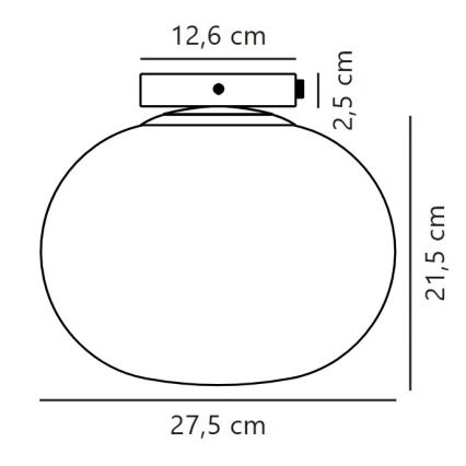 Nordlux - Stropní svítidlo ALTON 1xE27/25W/230V