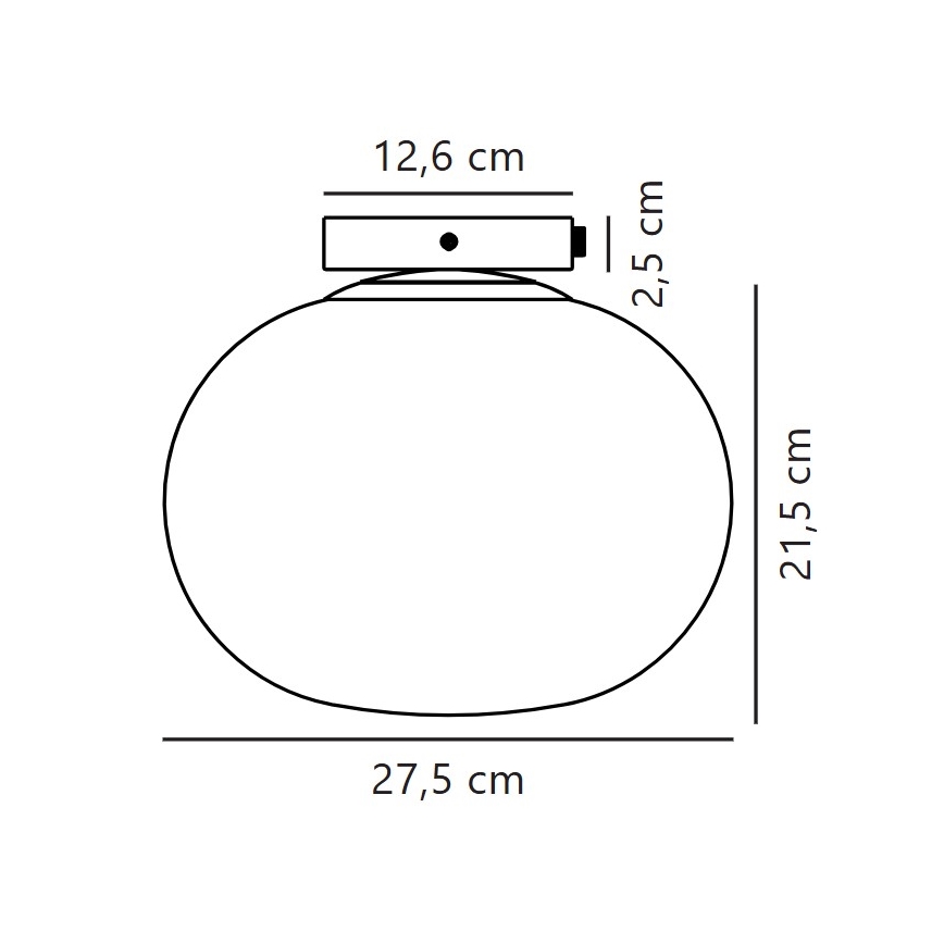 Nordlux - Stropní svítidlo ALTON 1xE27/25W/230V