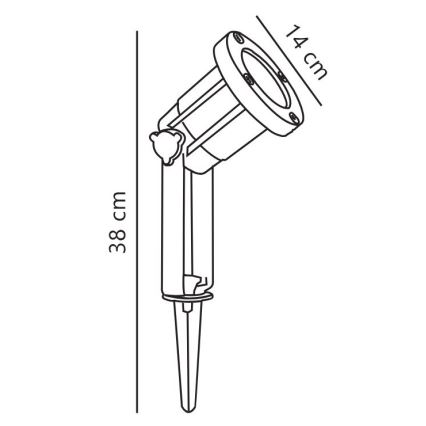 Nordlux - Venkovní bodové svítidlo SPOTLIGHT 1xGU10/35W/230V IP54
