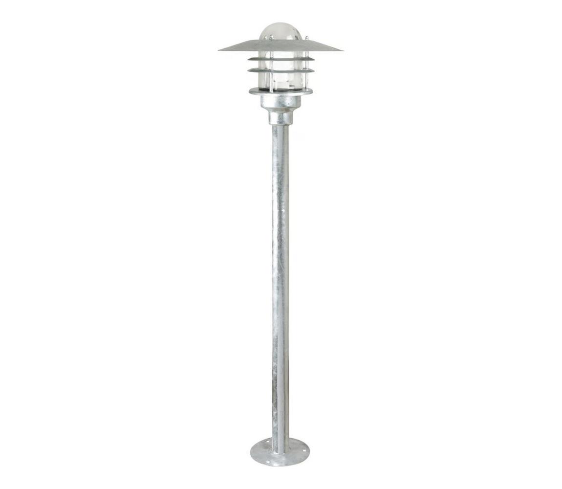 Nordlux - Venkovní lampa AGGER 1xE27/60W/230V IP54 stříbrná 83 cm 74528031