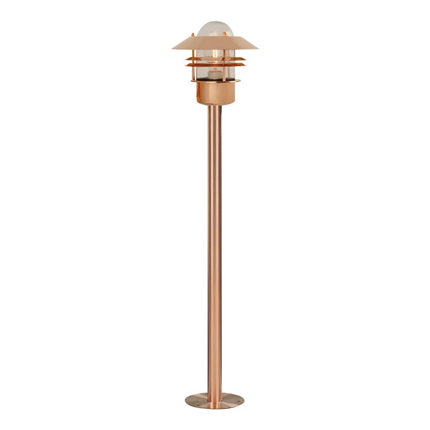 Nordlux - Venkovní lampa BLOKHUS 1xE27/60W/230V IP54 měděná 92 cm