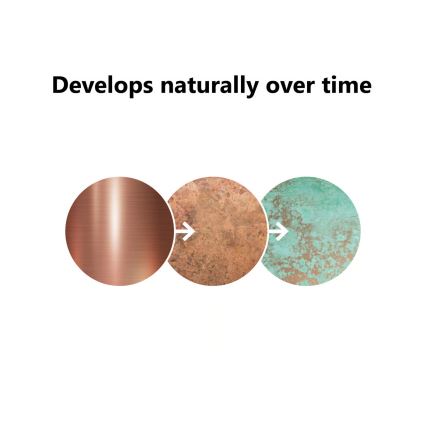 Nordlux - Venkovní lampa BLOKHUS 1xE27/60W/230V IP54 měděná 92 cm