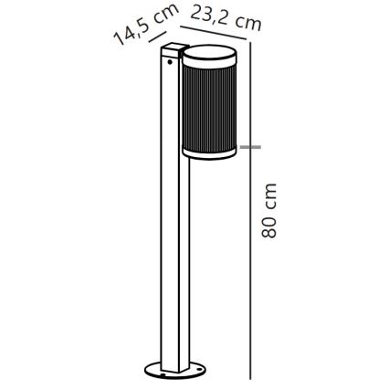 Nordlux - Venkovní lampa COUPAR 1xE27/25W/230V IP54 bílá