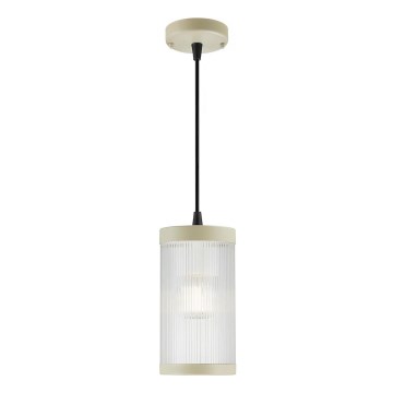 Nordlux - Venkovní lustr na lanku COUPAR 1xE27/25W/230V IP33 krémová