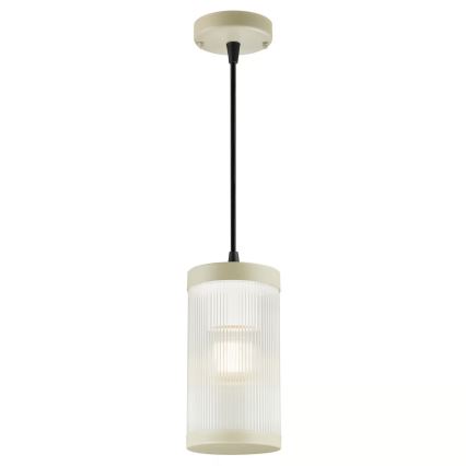 Nordlux - Venkovní lustr na lanku COUPAR 1xE27/25W/230V IP33 krémová