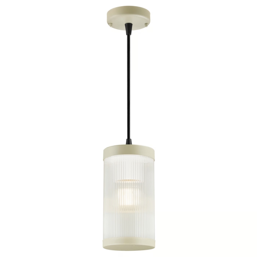 Nordlux - Venkovní lustr na lanku COUPAR 1xE27/25W/230V IP33 krémová