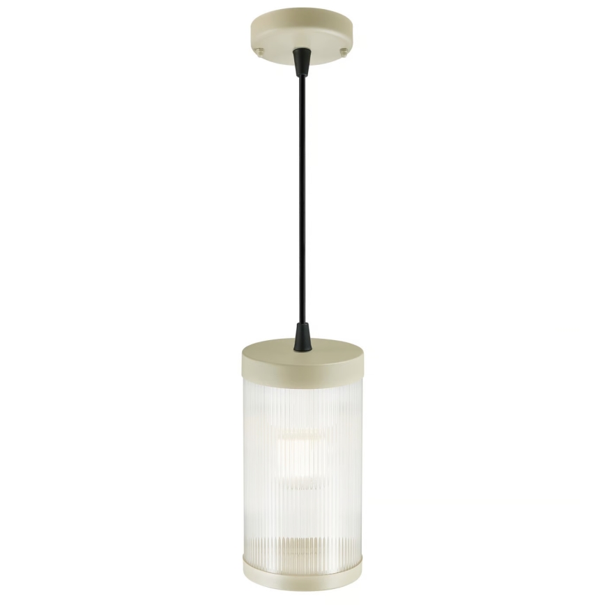Nordlux - Venkovní lustr na lanku COUPAR 1xE27/25W/230V IP33 krémová