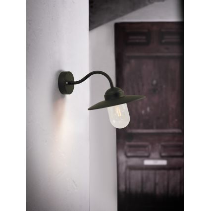 Nordlux - Venkovní nástěnná lampa LUXEMBOURG 1xE27/60W/230V IP54 černá