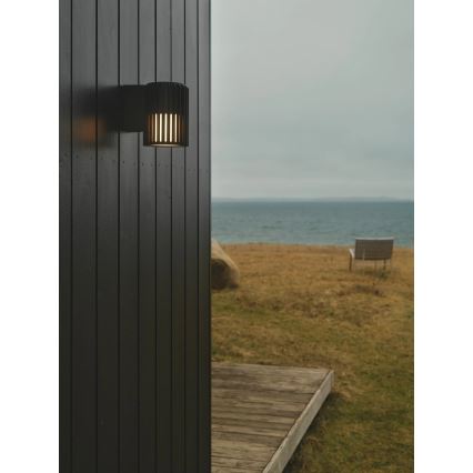 Nordlux - Venkovní nástěnné svítidlo ALUDRA 1xE27/15W/230V černá