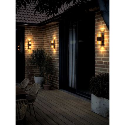 Nordlux - Venkovní nástěnné svítidlo ALUDRA 2xE27/15W/230V IP54 hnědá