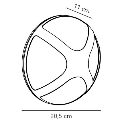 Nordlux - Venkovní nástěnné svítidlo CROSS 1xE14/15W/230V IP54
