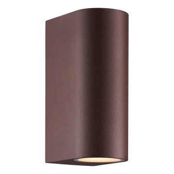 Nordlux - Venkovní nástěnné svítidlo DION 2xGU10/25W/230V IP44 rezavá