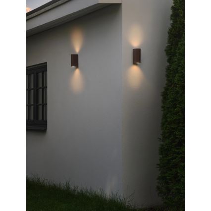 Nordlux - Venkovní nástěnné svítidlo DION 2xGU10/25W/230V IP44 rezavá