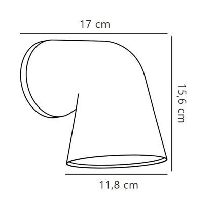 Nordlux - Venkovní nástěnné svítidlo FRONT 1xGU10/28W/230V IP44 bílá