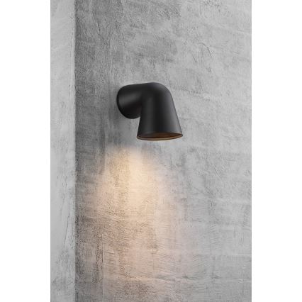 Nordlux - Venkovní nástěnné svítidlo FRONT 1xGU10/28W/230V IP44 černá