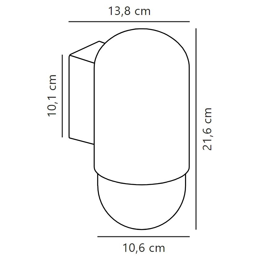 Nordlux - Venkovní nástěnné svítidlo HEKA 1xE27/60W/230V IP54 béžová