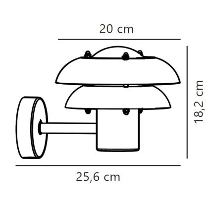 Nordlux - Venkovní nástěnné svítidlo KURNOS 1xE14/12W/230V IP54 černá