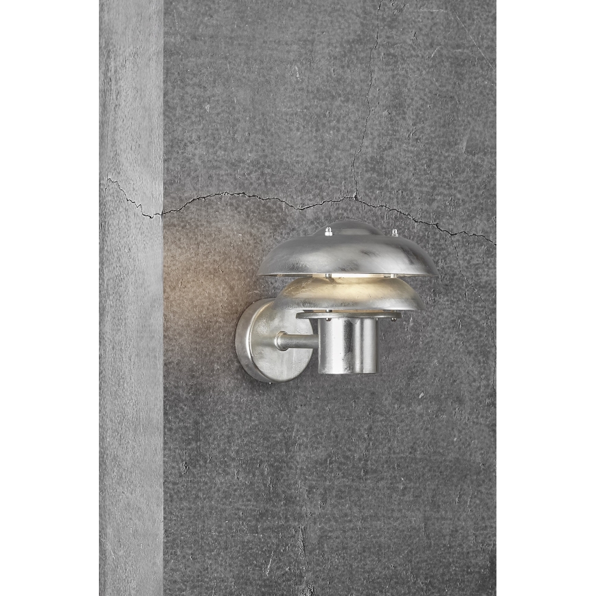 Nordlux - Venkovní nástěnné svítidlo KURNOS 1xE14/12W/230V IP54 matný chrom