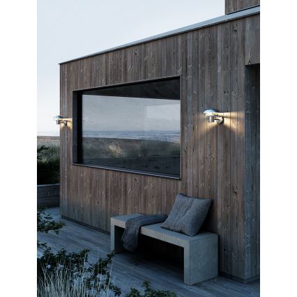 Nordlux - Venkovní nástěnné svítidlo KURNOS 1xE14/12W/230V IP54 matný chrom