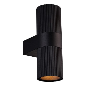 Nordlux - Venkovní nástěnné svítidlo KYKLOP 2xGU10/25W/230V IP54 černá