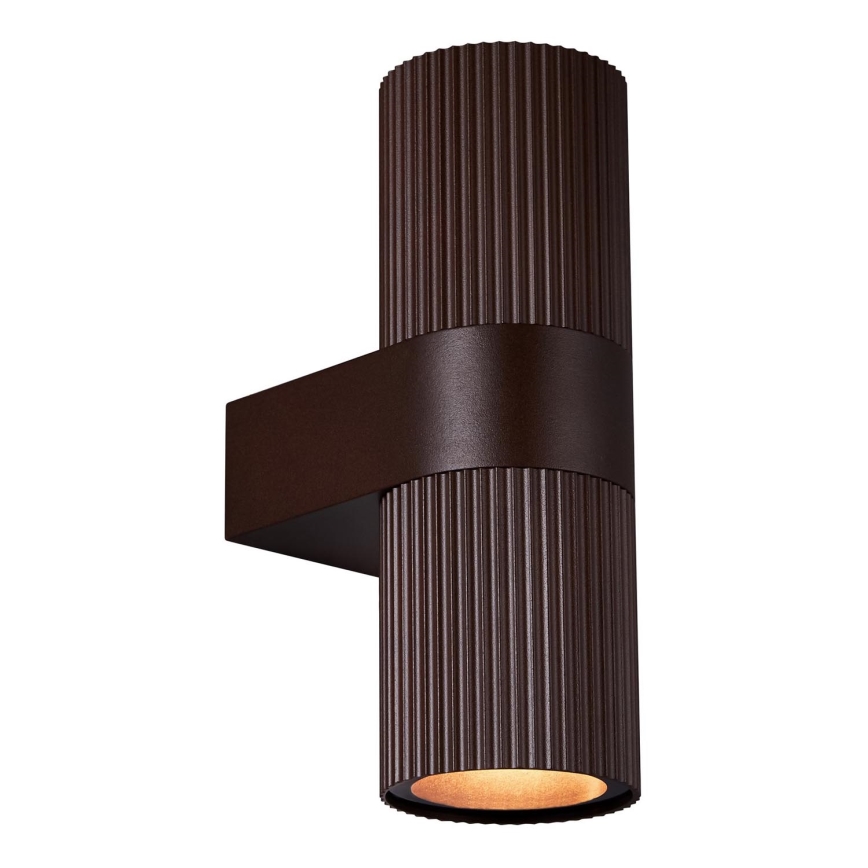 Nordlux - Venkovní nástěnné svítidlo KYKLOP 2xGU10/25W/230V IP54 hnědá